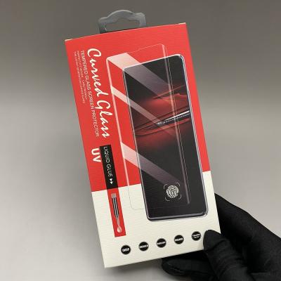 China Custom Recycled Mobile Phone Film Box Film Box Package Customized Materials Mobile Phone Tempered Glass Packaging Material Screen Protector for sale