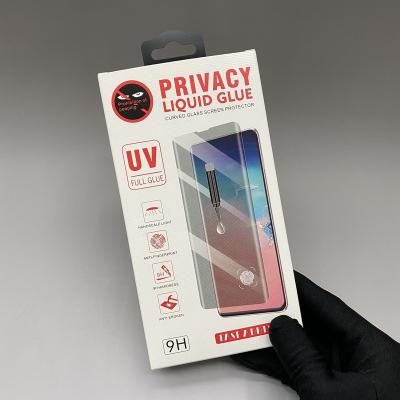 China Recycled Materials Phone Screen Protector Packaging Tempered Glass Packaging Box Mobile Retail Custom Package for sale