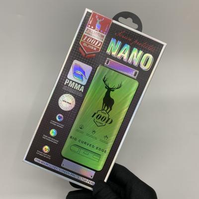 China Recycled materials phone tempered glass membrane screen protector film packaging customization surface pressure defense 3 d film box for sale