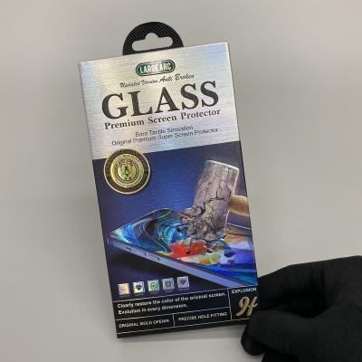 China Recycled Materials Phone Tempered Glass Screen Protector Retail Case Packaging Box for sale