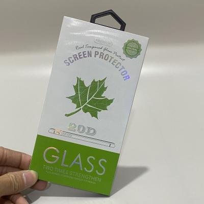 China Universal Recycled Materials Tempered Glass Film Packaging Support Custom Design Logo Paper Box Tempered Glass Film Packaging Box for sale