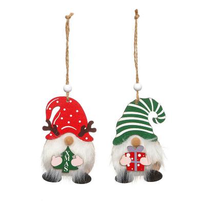 China Wholesale Colorful Cute Beautiful Vintage Wooden Christmas Tree Hanging Decorations Ornaments Pendants Supplier 2022 for sale