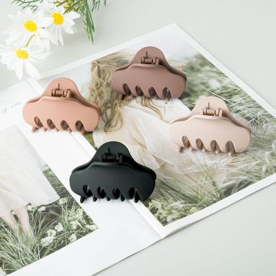 China Hair Decoration Factory direct sales Korean Style Matte Nonslip Large Hair Claw Clips for sale