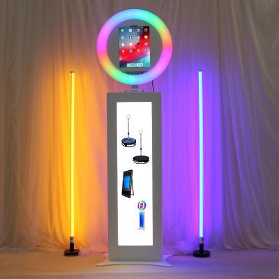 China Solid full metal + LED/LCD panel Cheap Portable ipad Photo Booth Machine Wedding or Party Potobooth Shell ipad Selfie ipad Photo Booth Stand Kiosks for sale