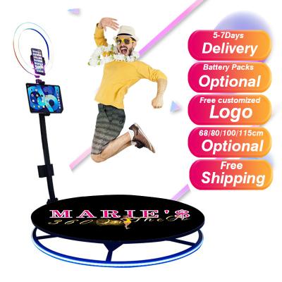 China Party Drop Shipping 2021 New Portable 360 ​​Photo Booth Auto Photobooth Phone Ipad Camera Party Selfie Photo Booth for sale