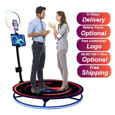 China Part 360 Degree Slow Motion Photo Booth 360 Degree Rotation Video Portable Auto Photobooth 360 Rotation Machine 360 ​​Photo Rental Booth for sale