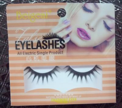 China Colorful glamorous mink strip eyelash for live based use cheetah print for sale