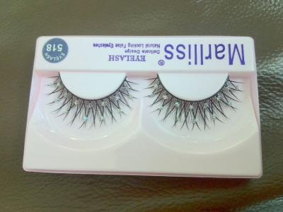 China Hot fashionable eyelash with colorful diamond eyelashes for sale