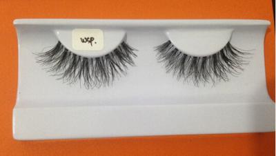 China Wholesale black natural fake eyelash 3D human hair for sale