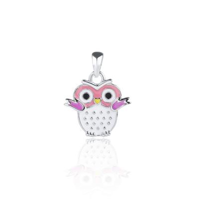 China 2023 FASHIONABLE Owl Girls Jewelry Set Sterling Silver Pendant Jewelry Children's Cartoon Pendant Jewelry for Girls Women for sale