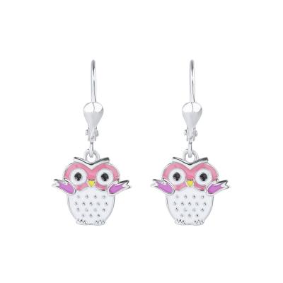 China Loverly Sterling Silver Girls Owls Earrings FASHIONABLE Cute Jewelry Earrings For Girls for sale