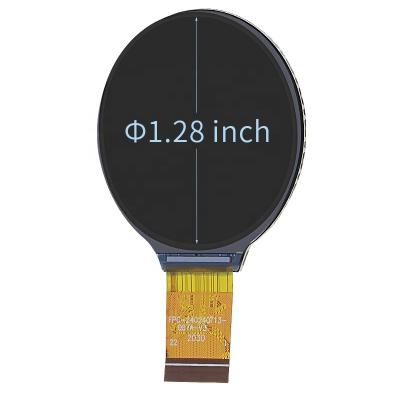 China High Contrast Ratio 240*240 IPS LCD Screen Display 1.28 Inch Around LCD Module For 1.28 Inch Smart Watch for sale