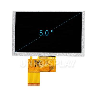 China High quality standard 40pin RGB interface 800x480 lcd panel 5 inch tft display module with optional 5 inch lcd control board for sale