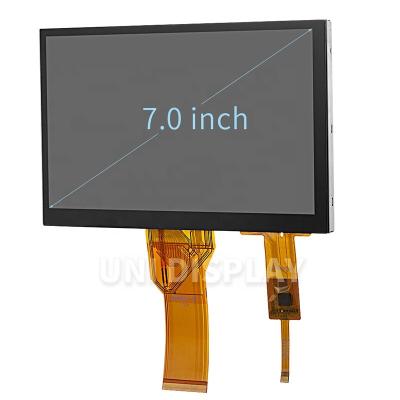 China Enable 5 touch 7 inch 800x480 dots capacitive touch screen 7 inch tft lcd 50 pin lcd screen display with pct for raspberry pi 7 inch for sale