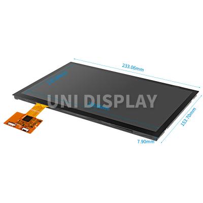 China Factory 10.1 Inch 1280*800 IPS TFT Sunlight Contrast Readable 800 LCD Display 10.1 Inch Ultra Wide Temperature Capacitive Touch Screen for sale