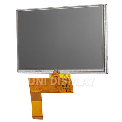 China UNI 800*480 Resolution TFT 7.0 Inch LCD Display Module12 Hour 7.0 Inch Resistive Touch Screen for sale