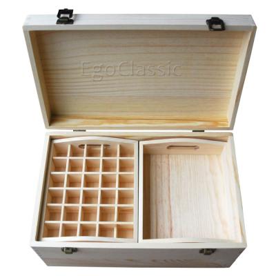 China Total Europe Essential Oil Box Wooden Multi-Tray Organizer Hold 59 Essential Oils for sale