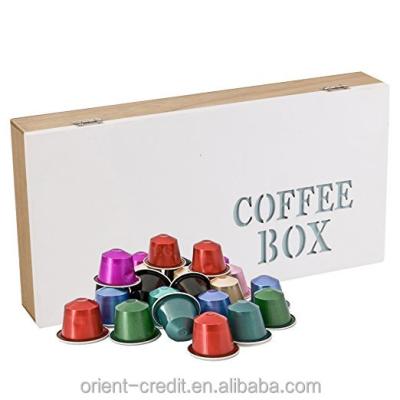 China Europe Nespresso Coffee Box EG Homeware Wooden Capsule Pod Holder Retro for sale