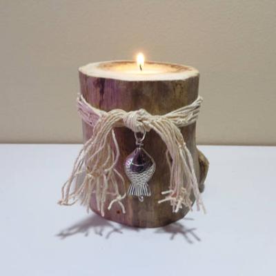 China Europe driftwood beach decor, driftwood candle holders for sale