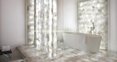 China Backlit White Rock Crystal Bathroom Floor & Wall Tiles for sale