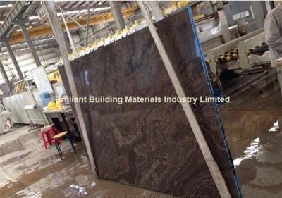 China Brown Wooden Veins Marble Slab(Cross Cut) for sale