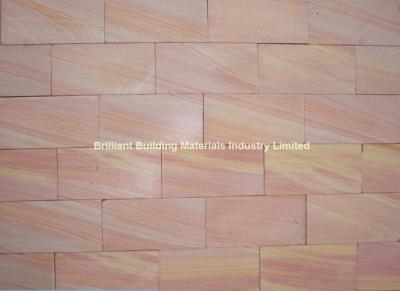 China Rainbow Sandstone Wall Tiles,Multicolor Sandstone Wall Tiles for sale