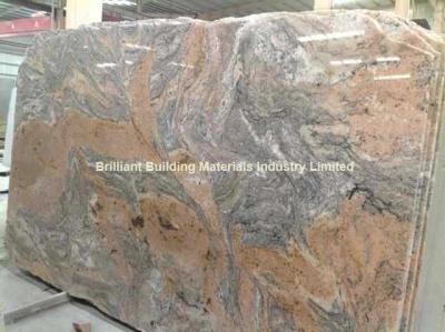 China Brazil Juparana Granite Slab, Brail Muilticolor Red Granite Slab for sale