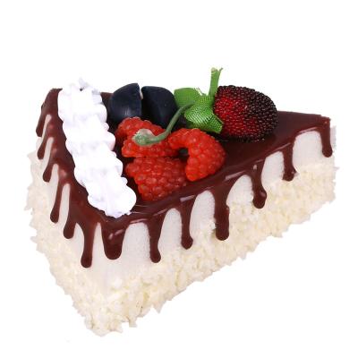 China China Simulation Cake Fake Fruit Cream Chocolate Mousse Dessert Food Bread Shooting Props Triangle Cake Model Toy for sale