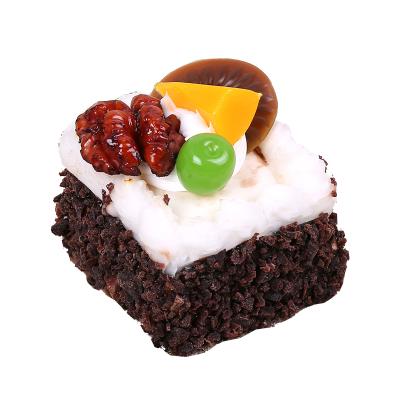 China China Square Simulation Cake Artificial Model Food Dessert Props Fruit Cake For Food Model Shooting Props for sale