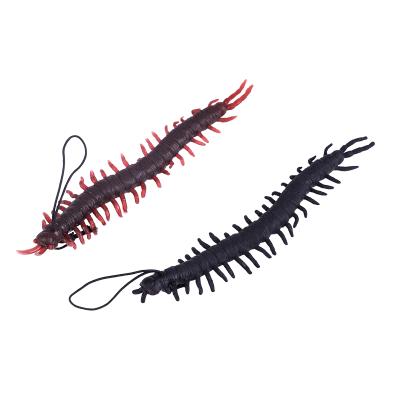 China Large Fake Tricky Centipede Soft Rubber Centipede Play TPR Model Simulation Model & Props Halloween Scary Children's Toys for sale