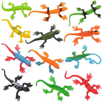 China Educational Children Toys PVC Simulation Lizard Model Set Early Education Reptile Props Mini Toys Animal Children Toys for sale