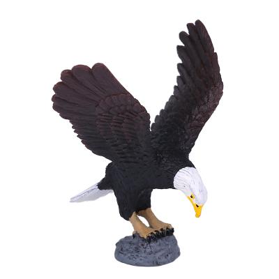 China Soft Solid Model Bird Plastic Animal Play Simulation Small Eagle Model Toys Children's Early Education Decoration Cognitive Props for sale