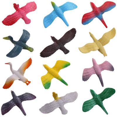 China Educational Children Toys PVC Simulation Fly Bird Model Set Mini Toys Animal Children Early Education Props Persian Bird Model for sale