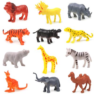 China Children wild animals animal toys children's toys simulation early forest lion tiger small toys model education model for sale