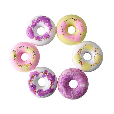 China Factory Direct Sales Scented Can Be Customized Natural Organic Fragrance Donut Bath Bomb With Moisturizing For Bathe for sale