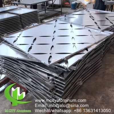 China Professional Facade Cladding Panels Perforated Metal Facade Systems 4mm Thickness PVDF for sale