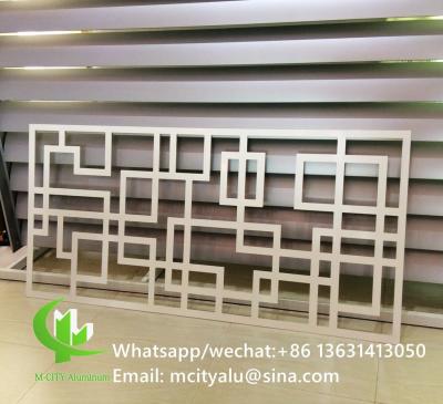 China Engraved Aluminium Decorative Screens ,   Laser Cutting Decorative Metal Door Panels  For Balcony Facade Window for sale