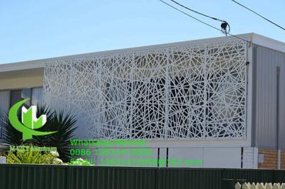 China Talla de la diversa fuente de la ventana de la fachada del balcón del corte del laser del diseño de la cerca de aluminio de la hoja en venta