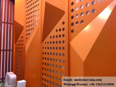 China 2.5mm Thickness Laser Cut Aluminum Panels 3D Aluminum Facade Cladding Bending Sheet for sale