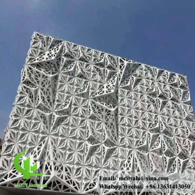 China Architectural facade aluminum 3D Laser Cut Aluminum Panels , Outdoor Decorative Facade for sale