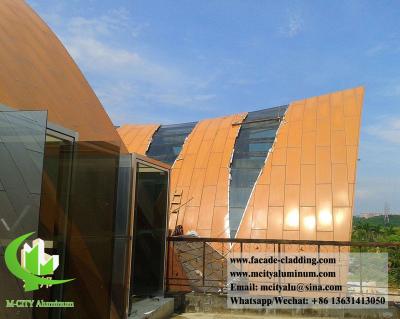 China Aluminum Facade Panels For Cladding Roof Exterior Curved Aluminum Sheet for sale