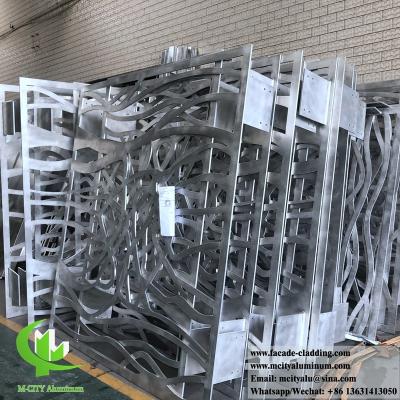 China Lasergesneden architecturale aluminium bekledingspanelen voor het bouwen van wandbekledingsmetaalplaten Te koop