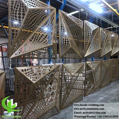 China Folded 3D Aluminum Sheet Solid Aluminum Panels 3mm Powder Coated For Wall for sale