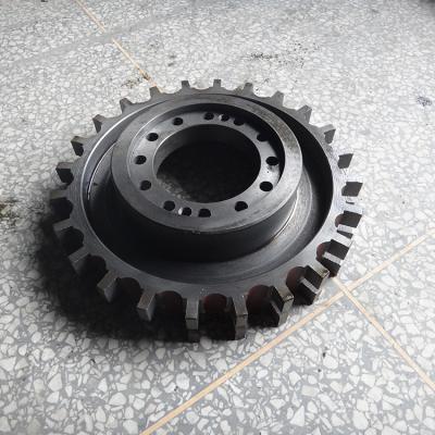 China Marine Gear Ring With China Manufacturers Supply Custom Logo Large Diameter Iron Outer 24 Teeth for sale