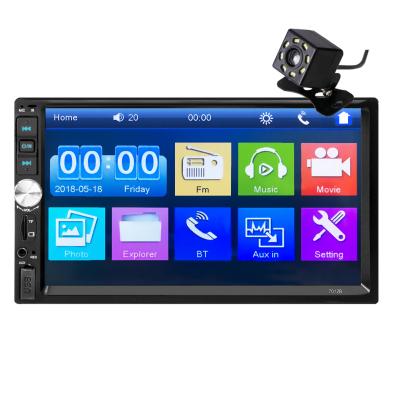 China New 7012B 2Din 7inch Car Radio Touch Screen BT Car Stereo Audio With Reverse Camera View Car MP5 Player for sale