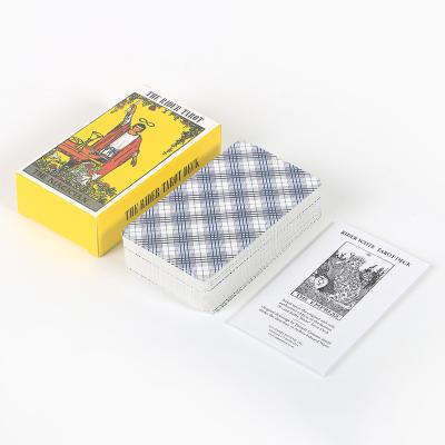 China Classic Factory High Quality English Card 10.3*6.1cm Rider Tarot Cards Deck Oracle For Game for sale