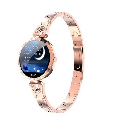 China Lady Smart Bracelet Blood Pressure Hot Selling Wifi Mode IP67 Heart Rate Waterproof Smart Watch AK15 for sale