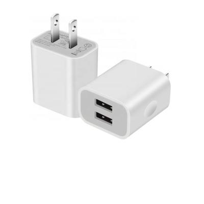 China Mobile Phone Factory Price Dual USB Port EU US AU UK Charger Adapter 5V/2A for iPad and Mobile Phone for sale