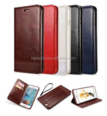 China Single Supplier Leather Common Flip Case For Iphone 7/7plus With Card Holder for sale