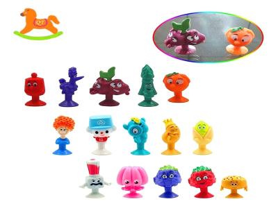 China Stick On QTOYS Quality Hot Selling Cute Glass TPR Surprise Figures Kids Collectible Capsule Sucker Toys for sale